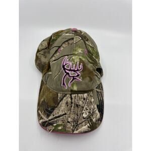 Womens Real Tree Buck Commander Pink Camouflage Hat OSFM